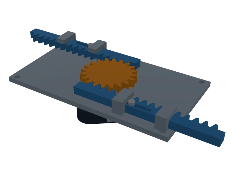 Two-way gear latch for a door